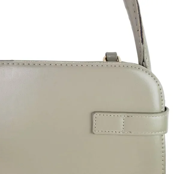 Halston Satchel, Sage Vegan Leather with Matching Interior - Picture 3 of 7